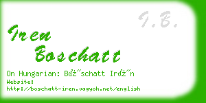 iren boschatt business card